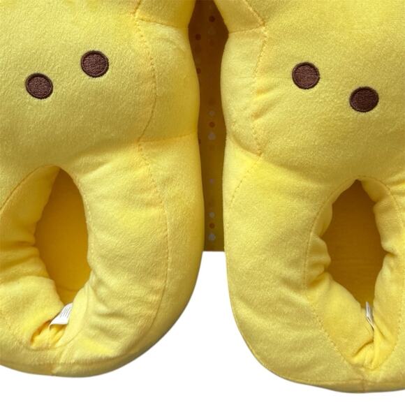 Peeps Yellow Bunny Slippers Woman’s Size 5/6 Small Spring Easter Fun - Picture 4 of 5